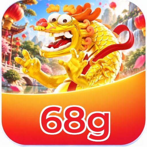 Interface da plataforma 68g mostrando slots populares e bônus de boas-vindas